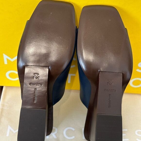 Mercedes Castillo top grain soft leather upper, lining wedge sandal size 8,5 - Picture 13 of 16